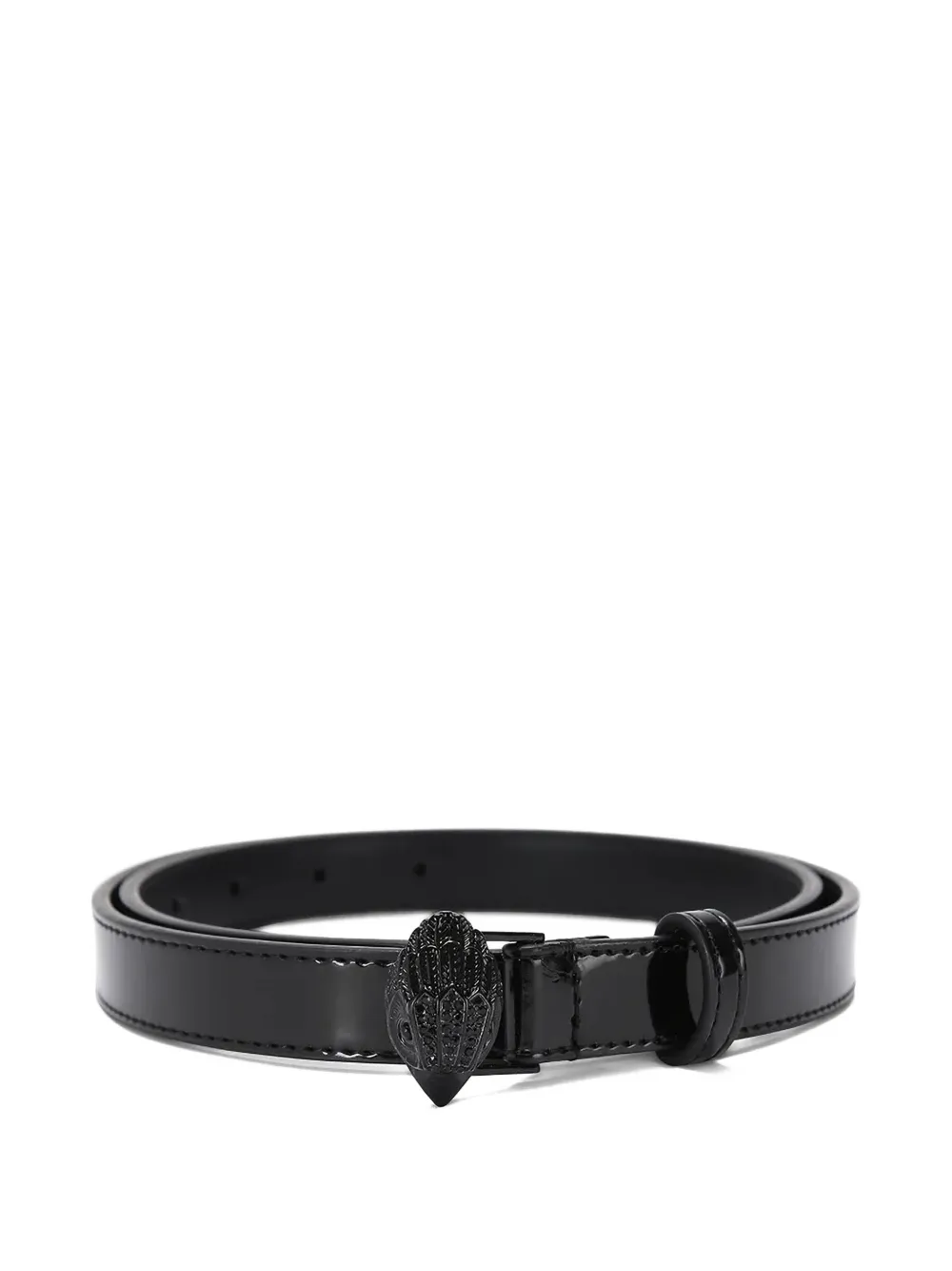 Kurt Geiger London Eagle Head patent-leather belt - Nero