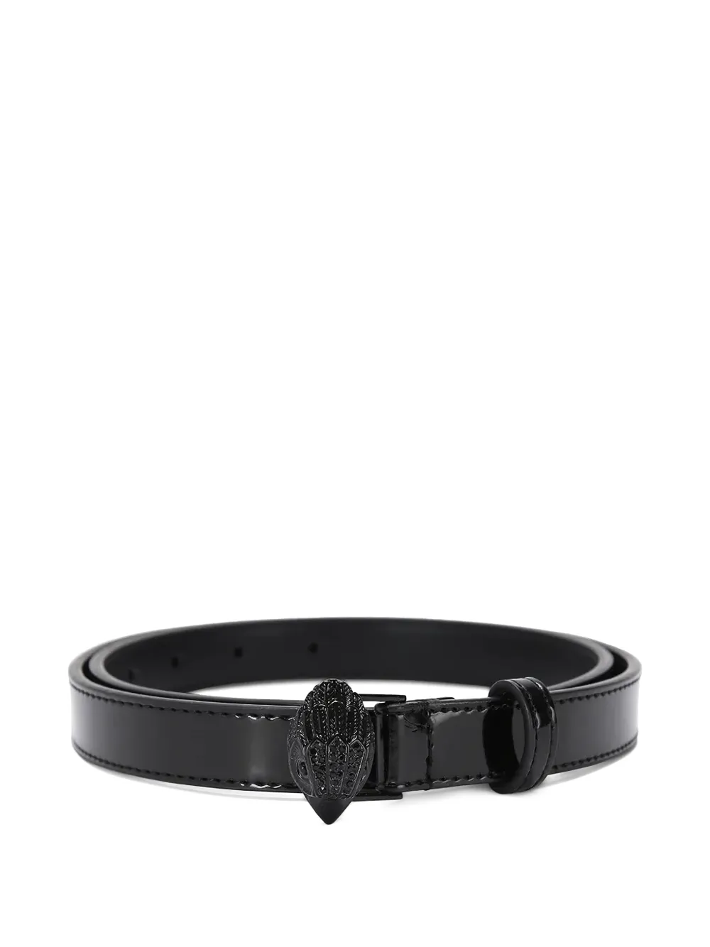 Kurt Geiger London Eagle Head patent-leather belt - Nero