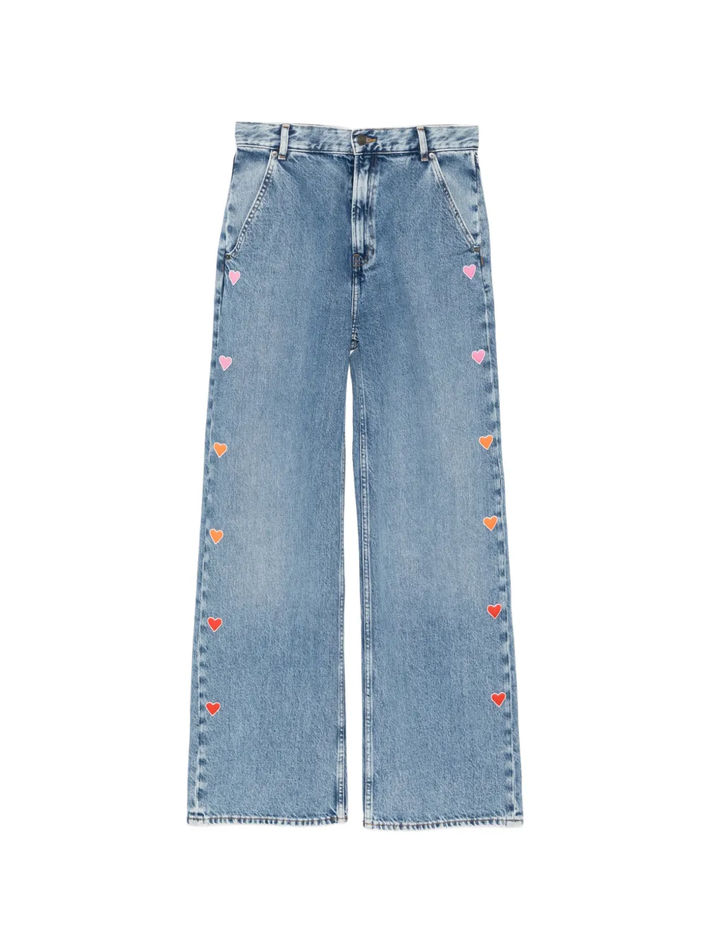 Mira Mikati heart trousers - Blu