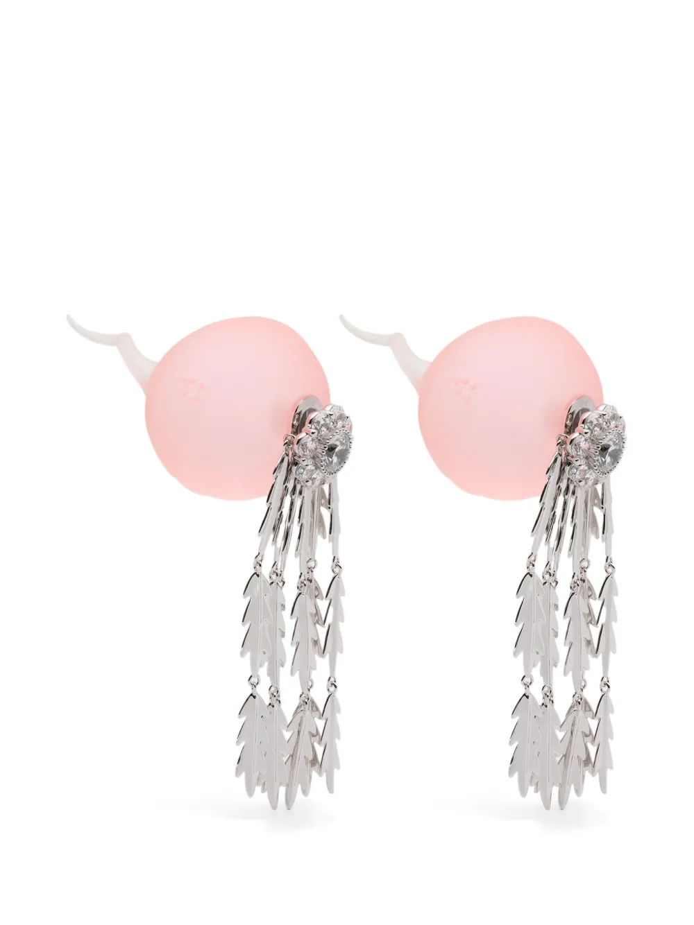 YVMIN floral drop earrings - Argento