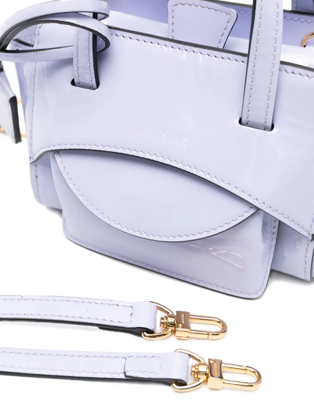  Hidesins Xs Flap-fastening Tote Bag - Purple 