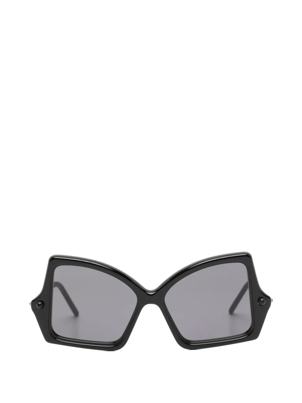 Kuboraum geometric-frame sunglasses - Nero