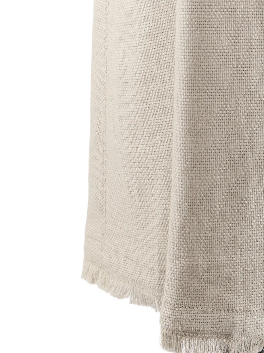 'S Max Mara Midi-rok met A-lijn en franje Beige