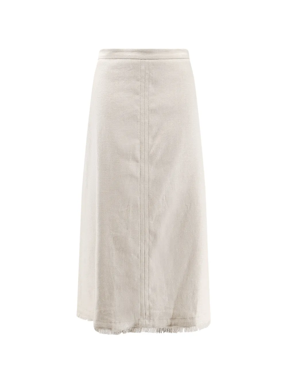 'S Max Mara fringed A-line midi skirt - Toni neutri