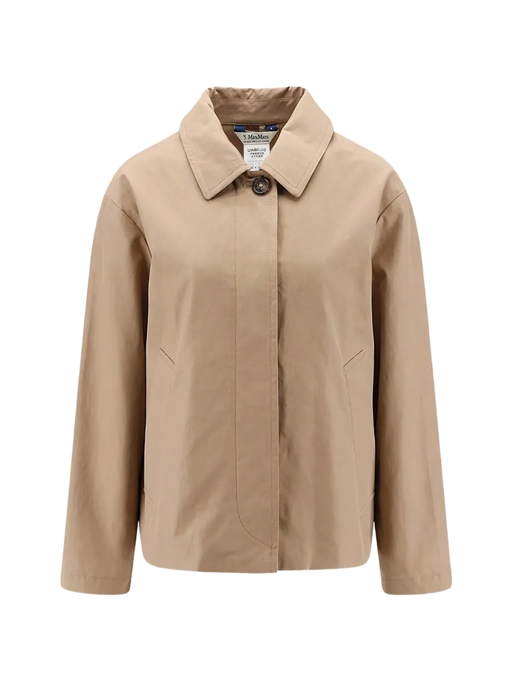 'S Max Mara buttoned coat - Marrone