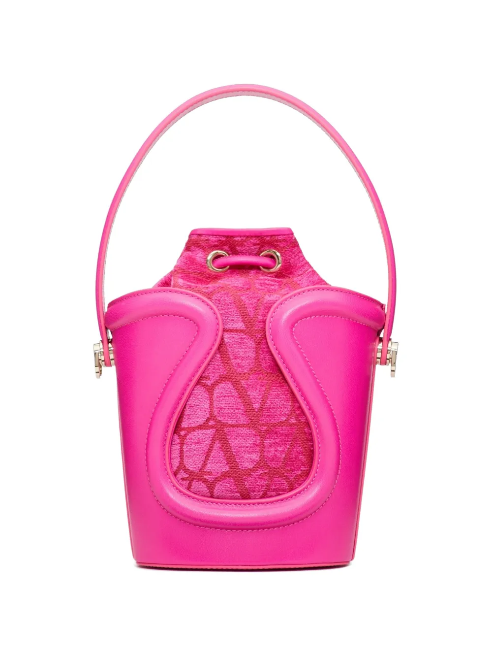 Valentino Garavani Le Cinquieme Toile Iconographe bucket-tas Roze