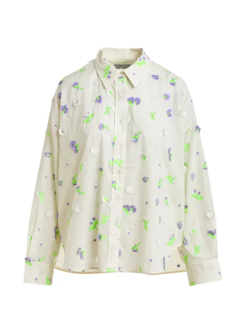 Essentiel Antwerp floral embroidered shirt