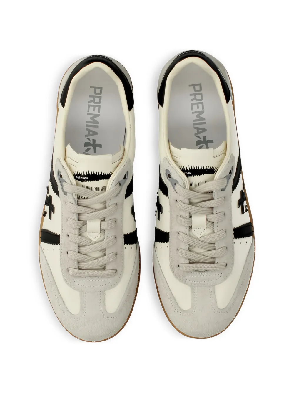 Premiata Bonnie 8123 suède sneakers met applicatie Wit