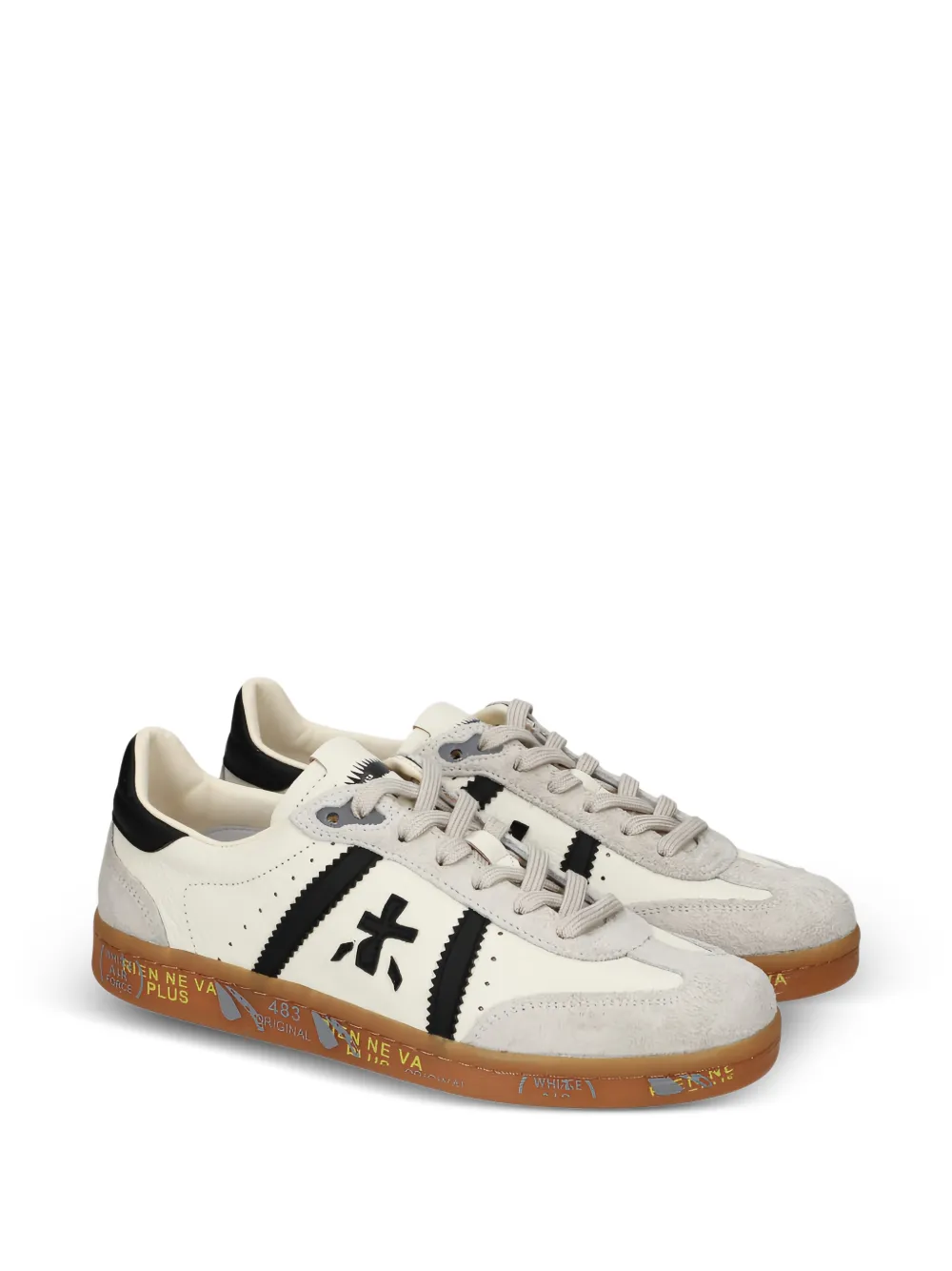 Premiata Bonnie 8123 suède sneakers met applicatie Wit