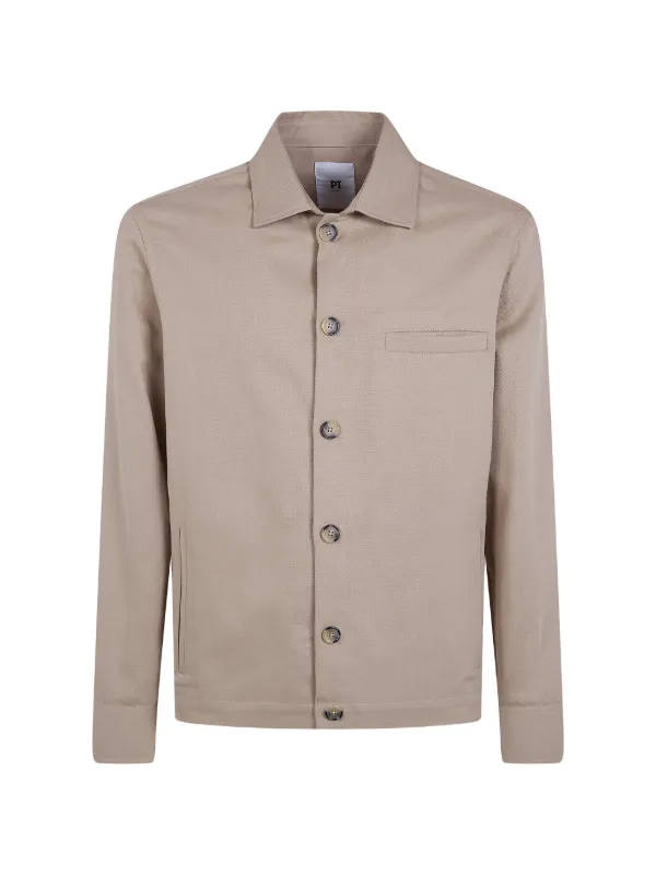 PT Torino Chest-pocket Shirt Jacket in Neutrals
