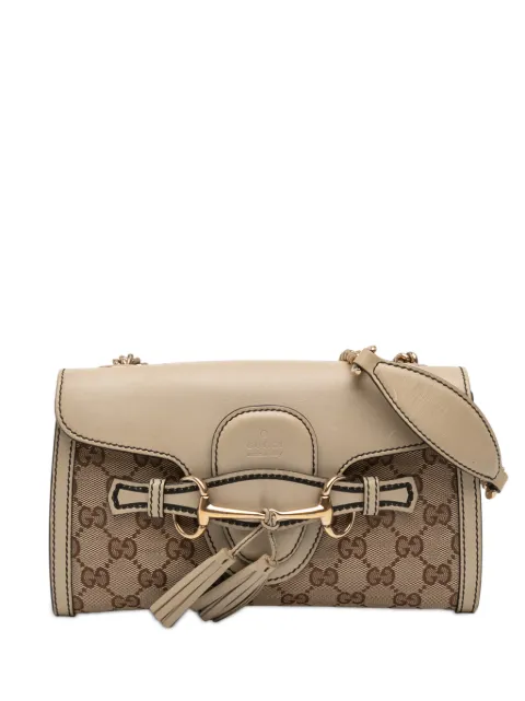 Gucci Pre-Owned bolsa crossbody Emily pequeña de lona con GG 2016-2026