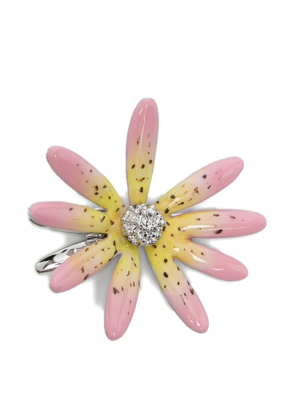 YVMIN floral embellished hair clip - Argento
