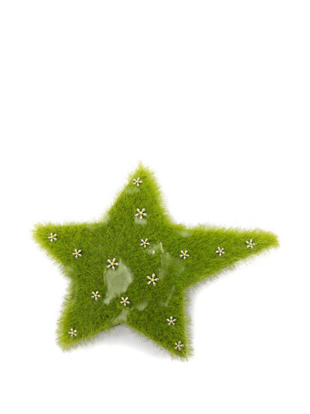 YVMIN star-motif embellished hair clip - Verde
