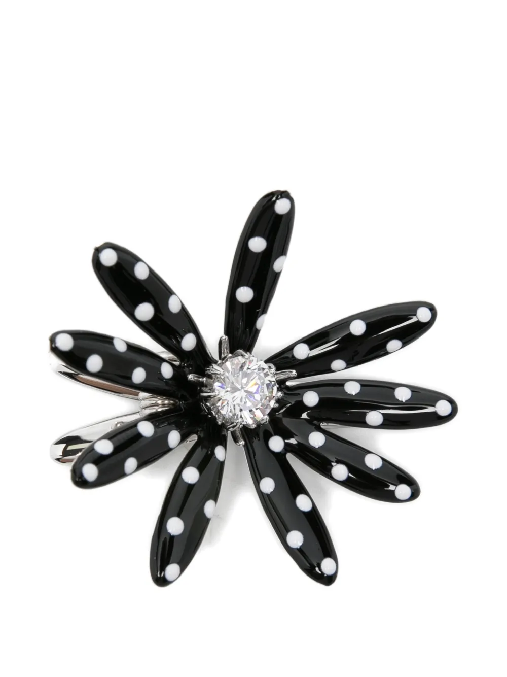 YVMIN polka dot flower hair clip - Argento