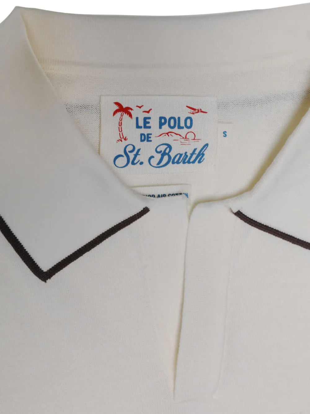 MC2 Saint Barth Sloan T-shirt met contrasterende afwerking Wit