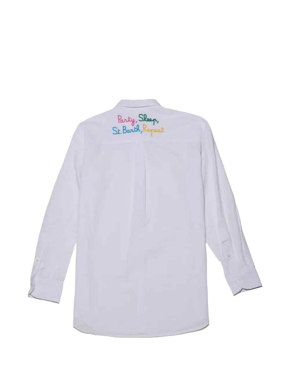 MC2 Saint Barth Blouse met geborduurde letters Wit