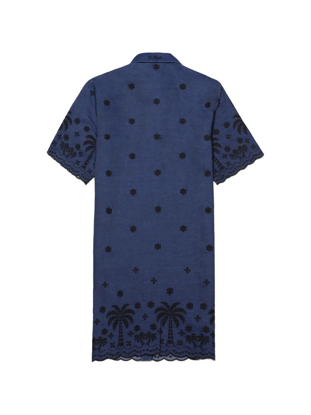 MC2 Saint Barth Blousejurk met palmboomprint Blauw