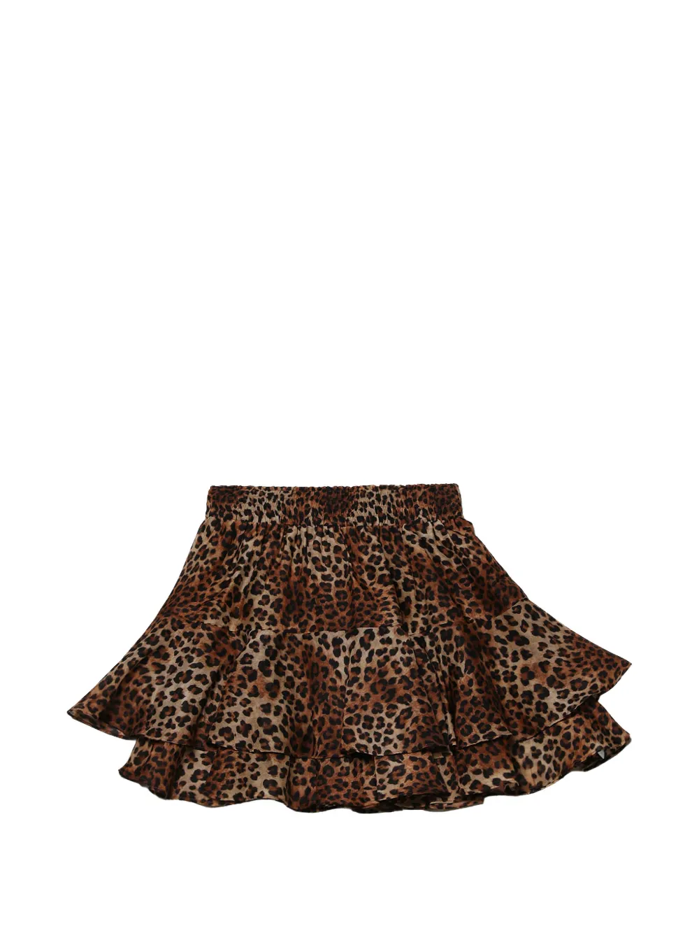 MC2 Saint Barth Eivissa animal-print tiered mini skirt