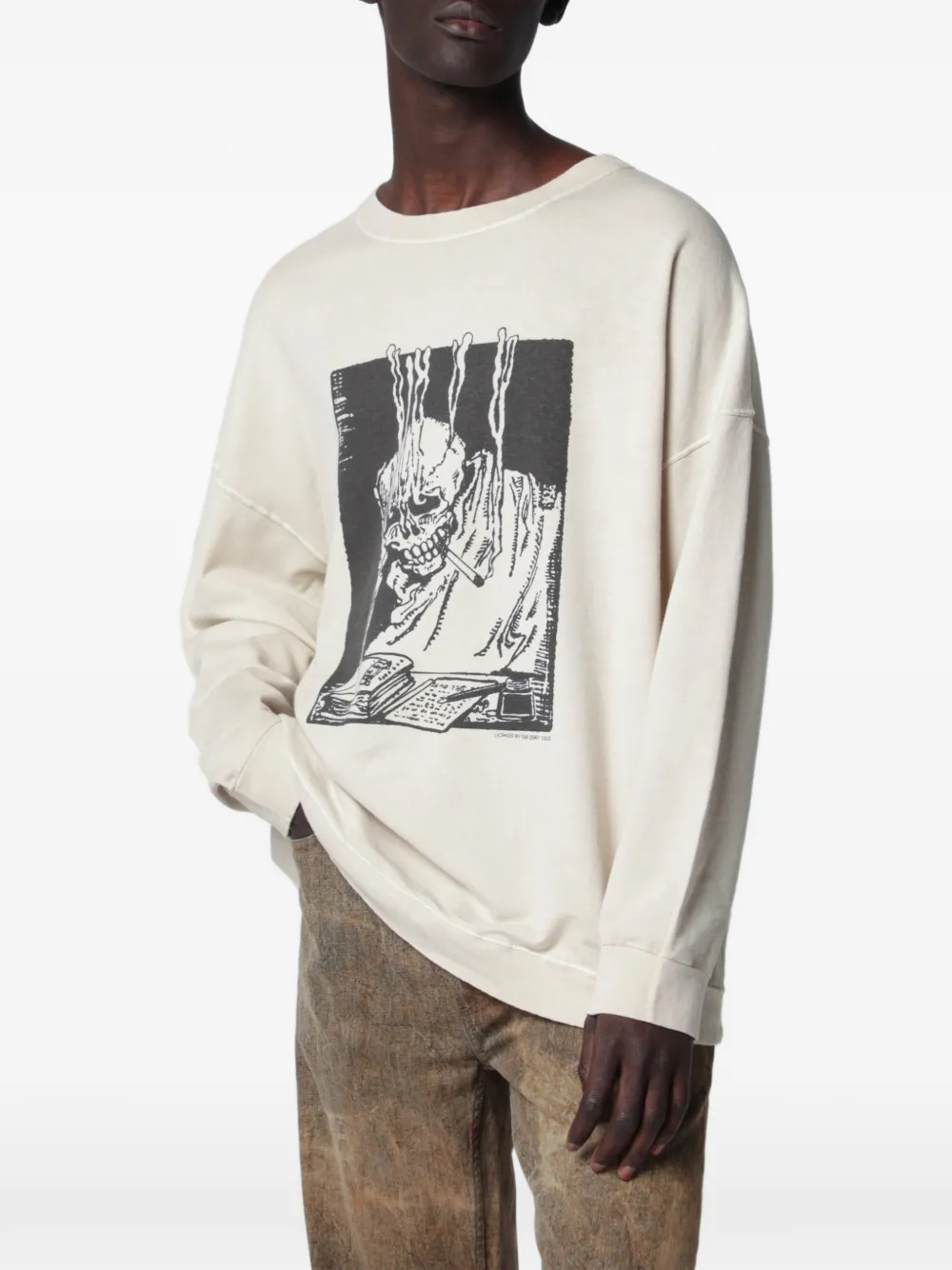 OUR LEGACY print long sleeves sweatshirt - Toni neutri
