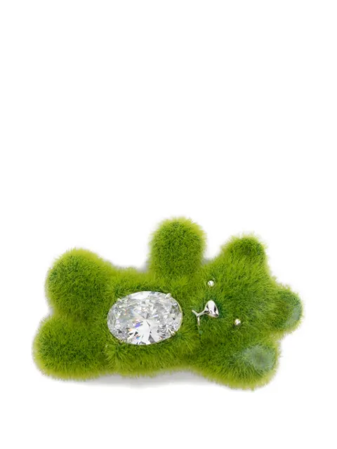 YVMIN faux fur crystal hair clip