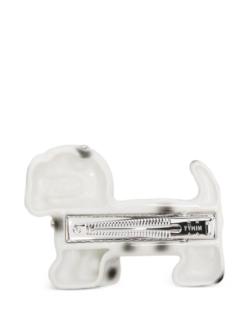 Yvmin Dog Pearl Hair Clip - White 