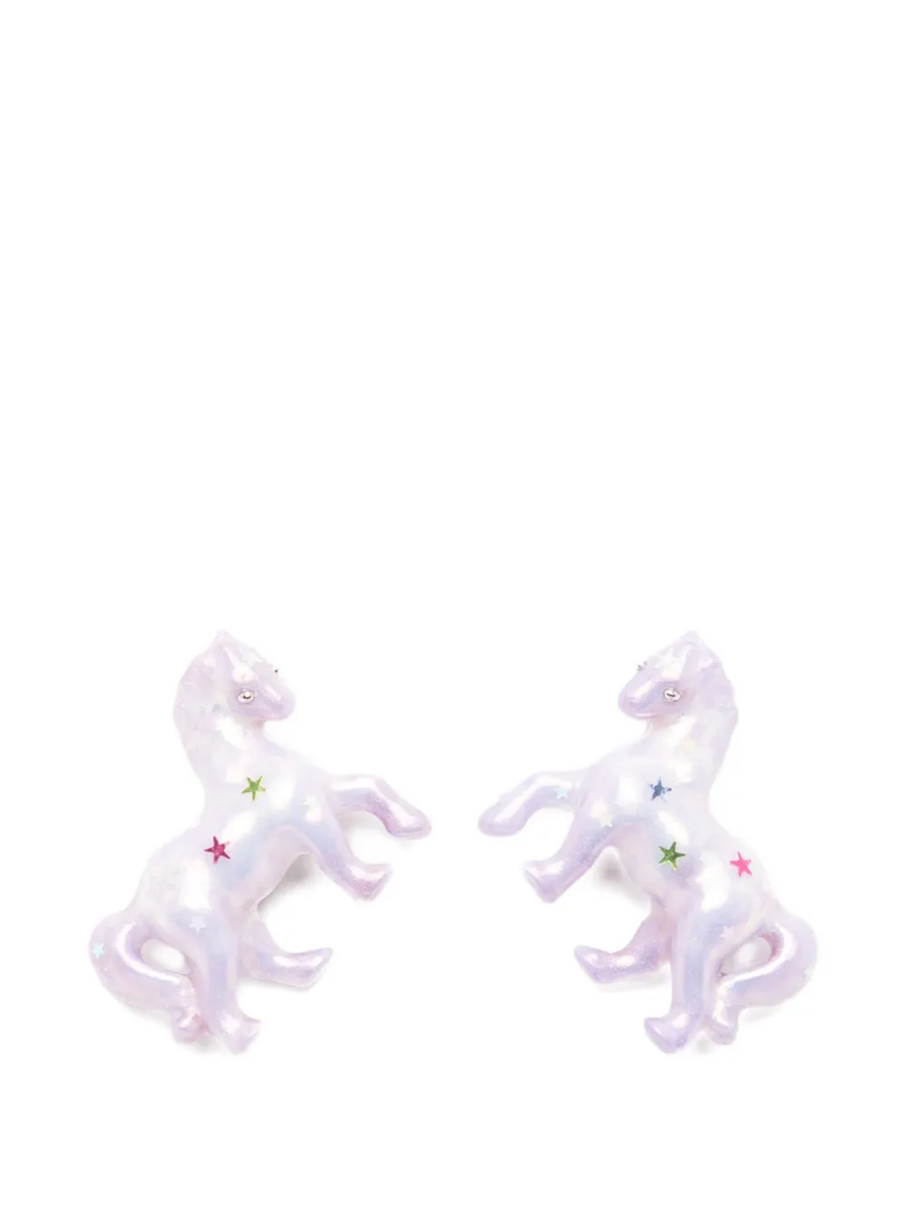 YVMIN horse-shape earrings - Viola