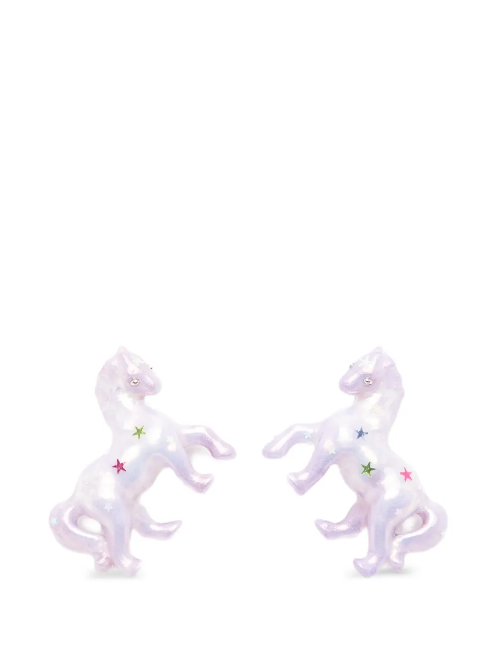 YVMIN horse-shape earrings - Viola