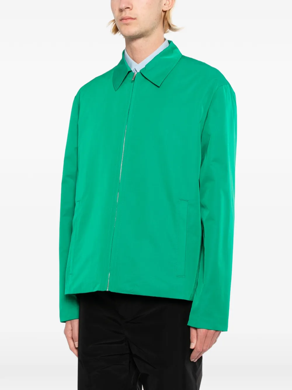  Lii Zip-up Shirt Jacket - Green 