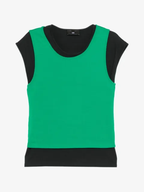 LII layered sleeveless T-shirt