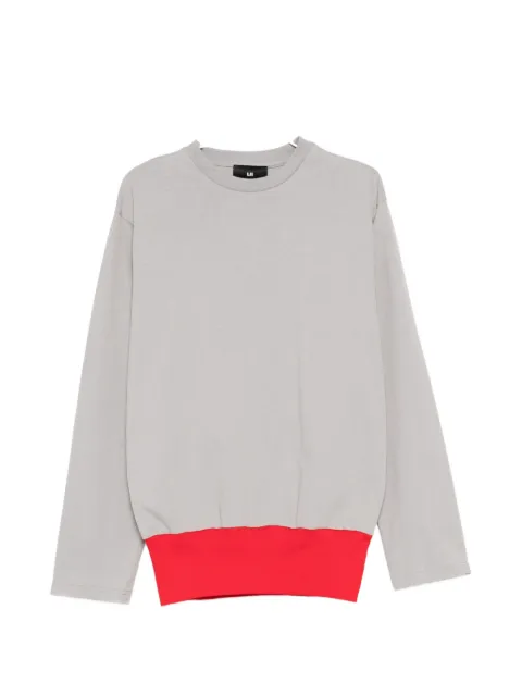 LII contrast-hem long-sleeve T-shirt