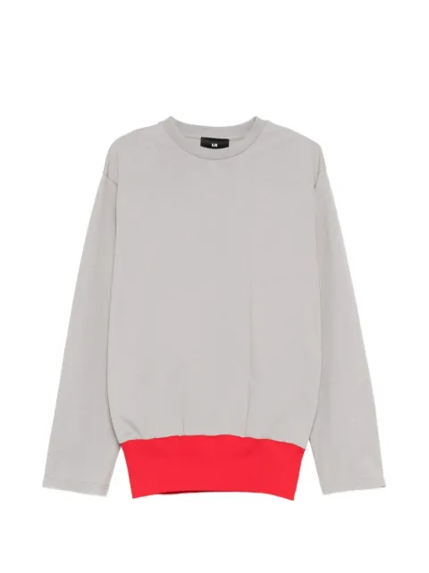 LII contrast-hem long-sleeve T-shirt