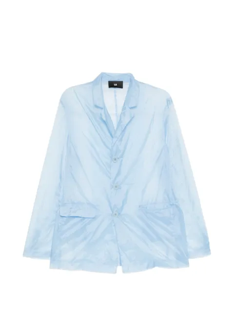 LII sheer single-breasted jacket