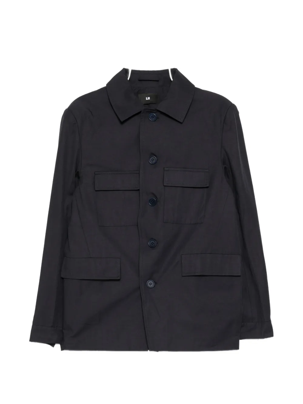 LII multi-pocket shirt jacket - Blu