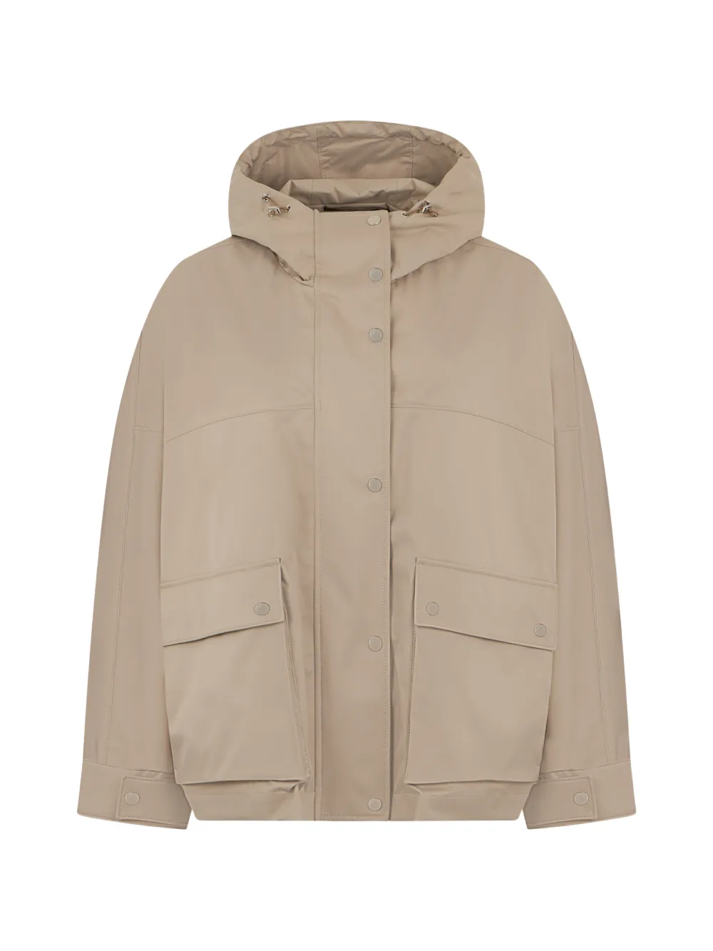Moorer hooded pocket jacket - Toni neutri