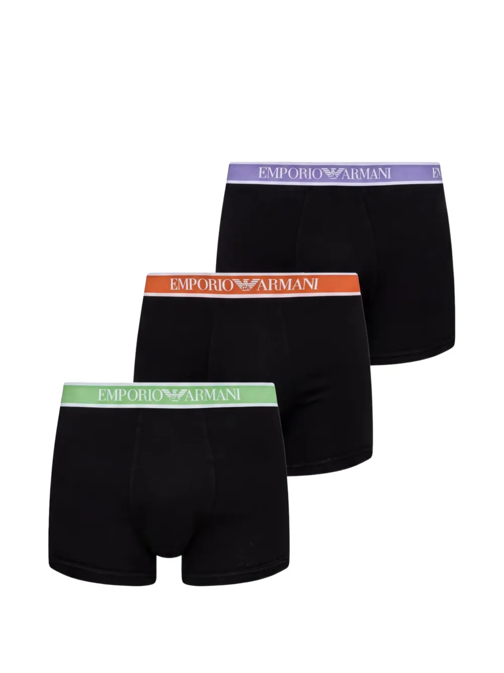Armani Exchange Boxershorts mit Logo-Bund - Schwarz