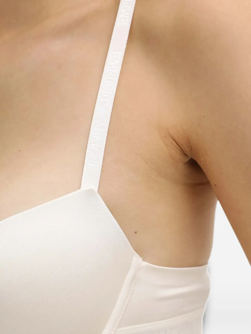 Emporio Armani Push-up bh met logoband Wit