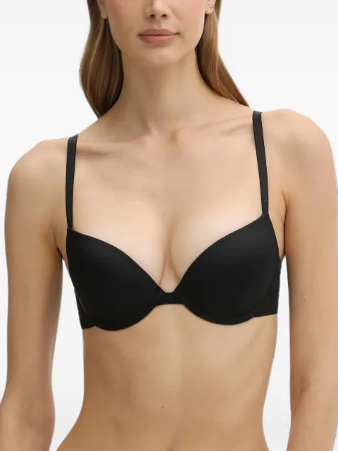 Armani Exchange logo-tape push-up bra