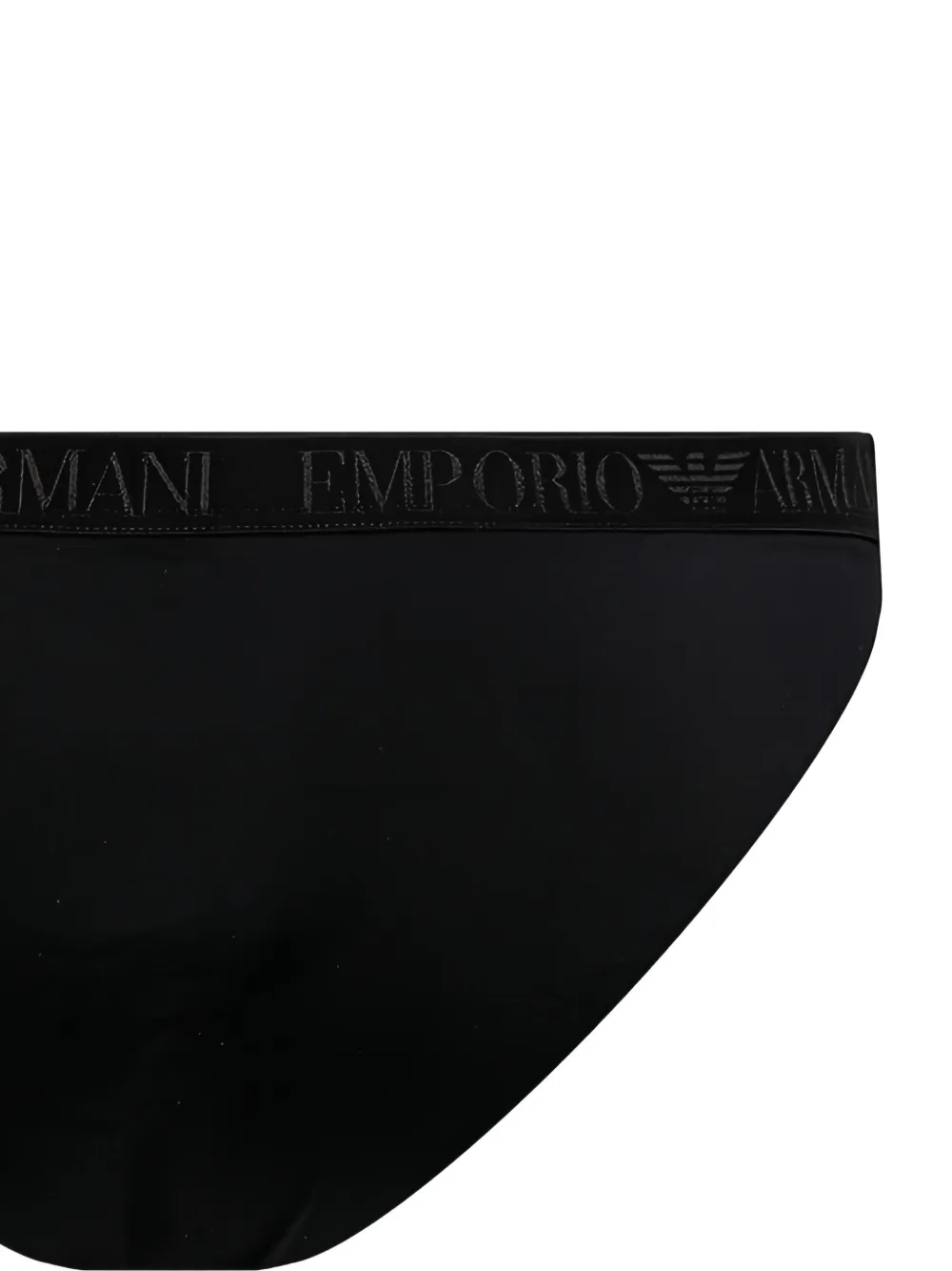 Armani Exchange Slip met logoband Zwart