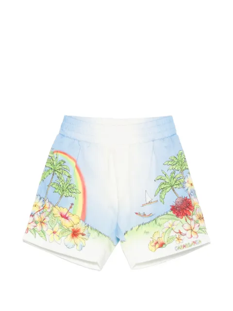 CASABLANCA KIDS bermudas Aloha con estampado gráfico