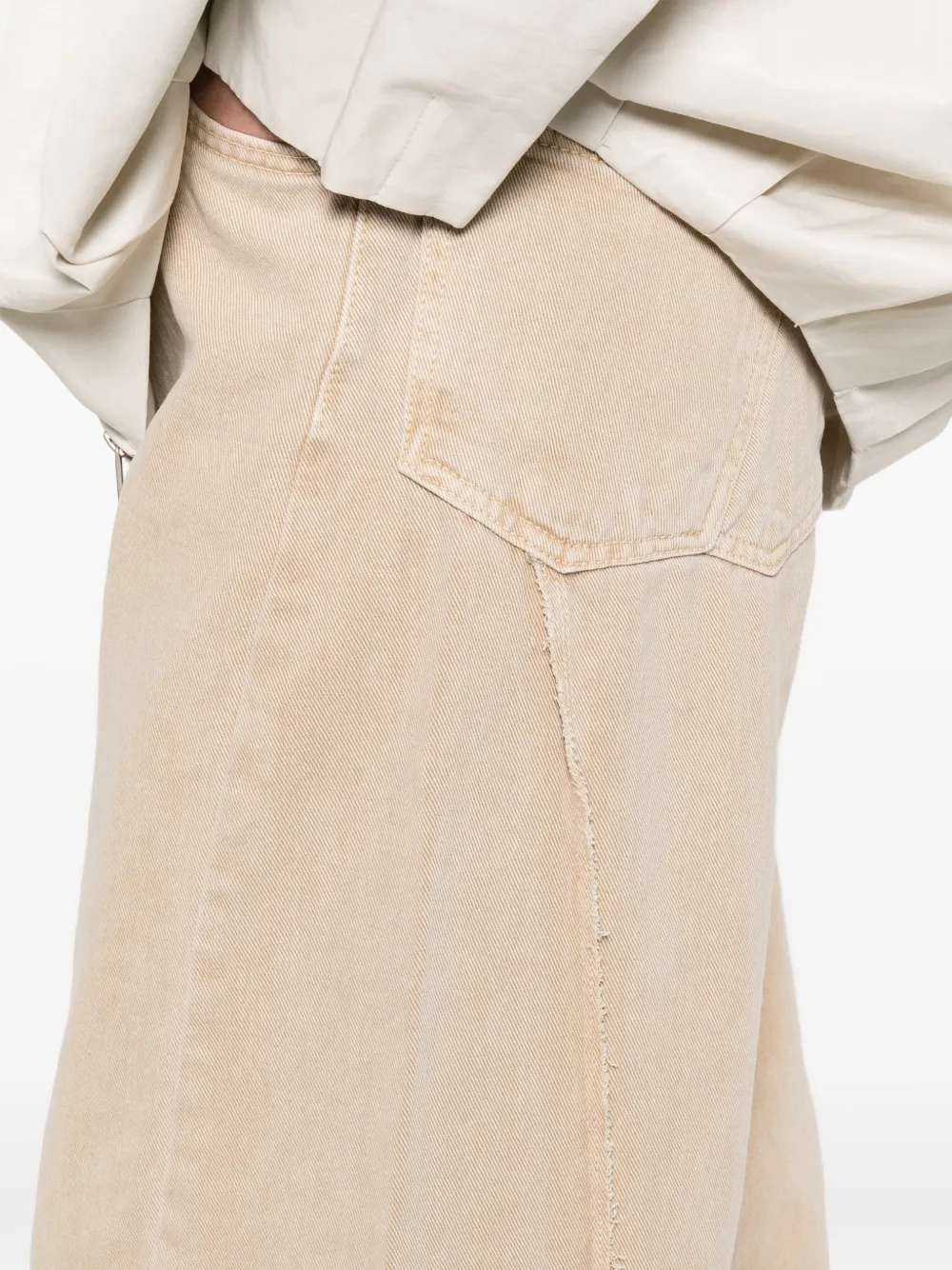 La Piscine Asymmetrische jeans Beige