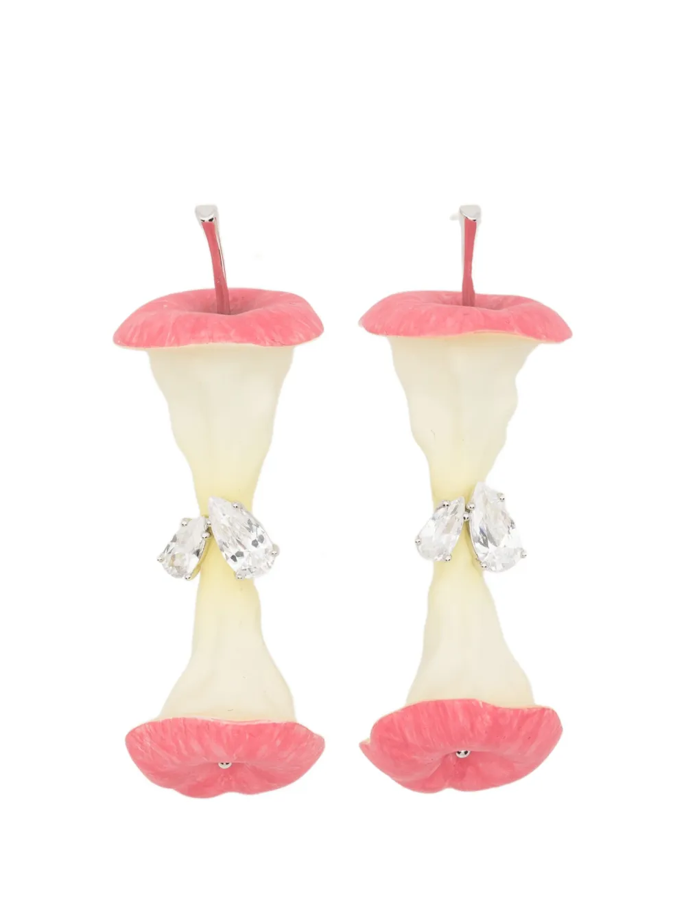 YVMIN Apple Core earrings - Silver