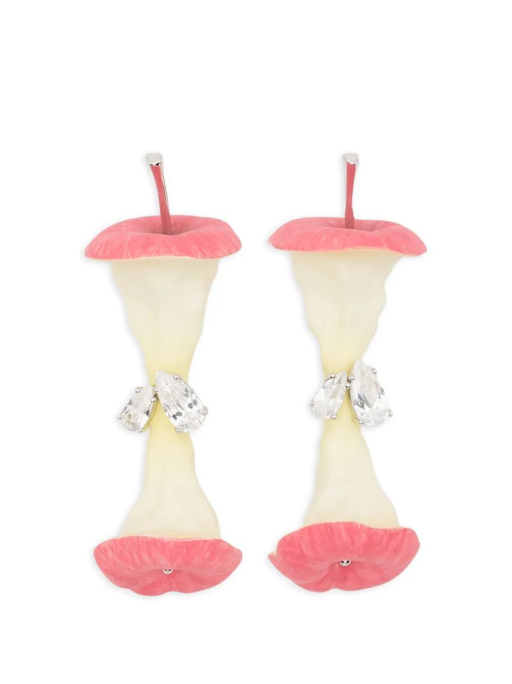YVMIN Apple Core earrings - Argento
