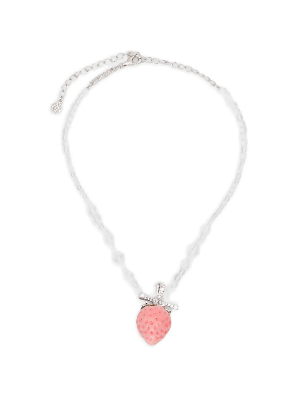 YVMIN strawberry-pendant necklace - Argento