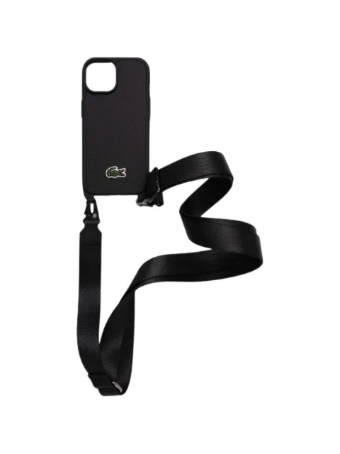 Lacoste logo-patch strap phone case
