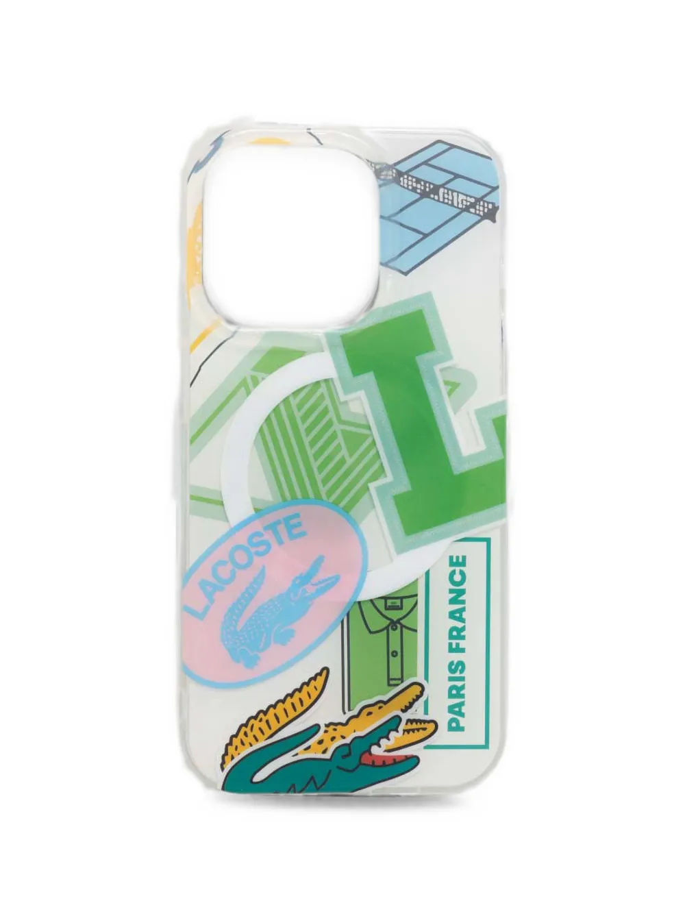 Lacoste graphic-print iPhone 15 Pro case