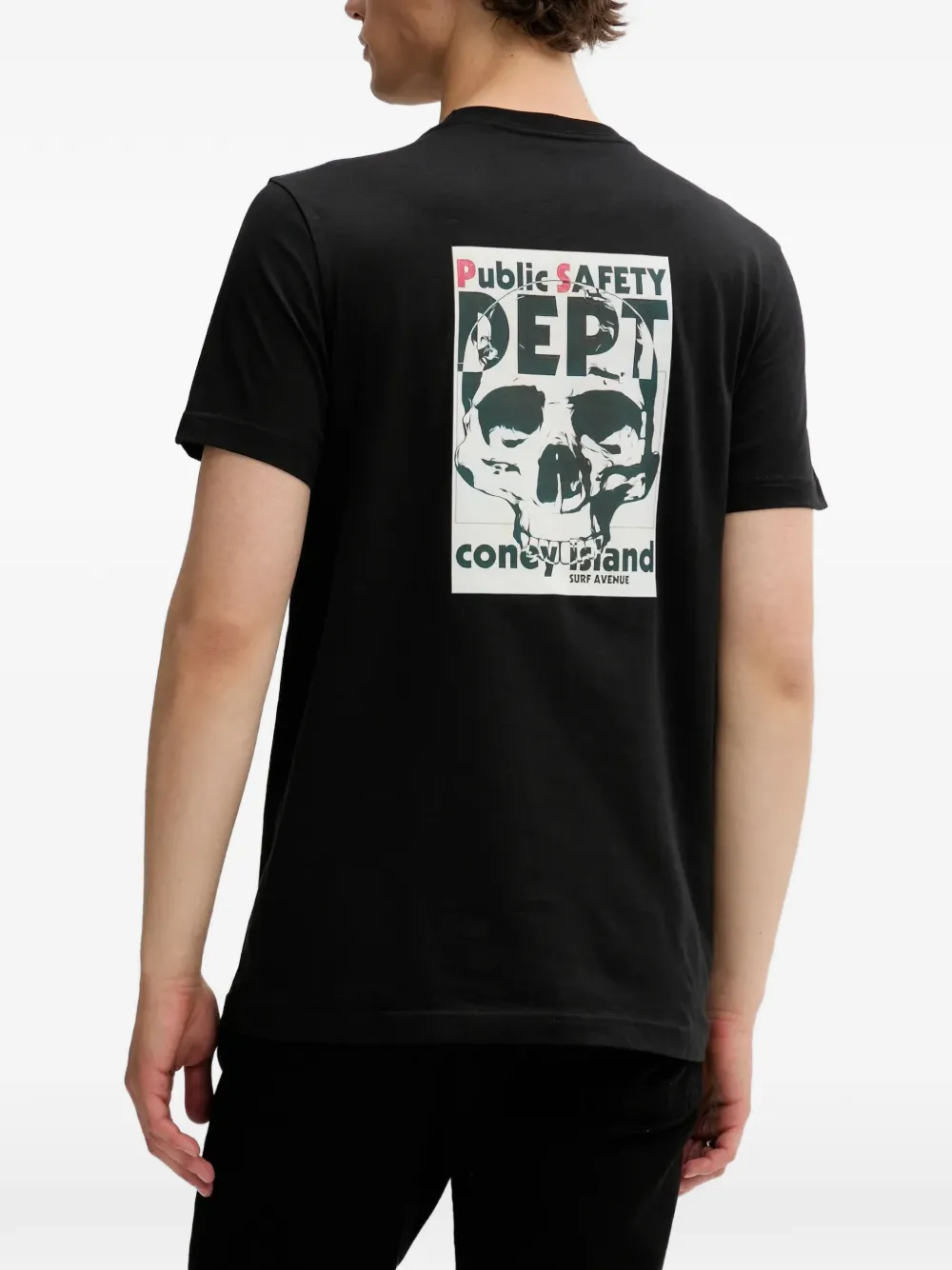 PS Paul Smith T-shirt met doodskopprint Zwart