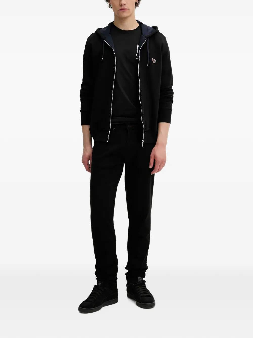 PS Paul Smith T-shirt met doodskopprint Zwart