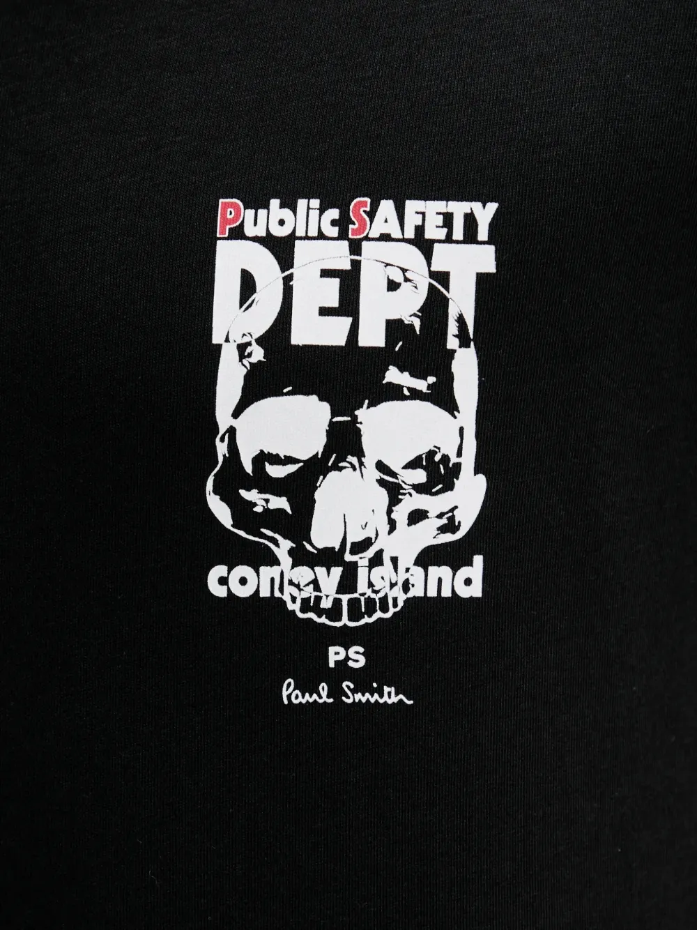 PS Paul Smith T-shirt met doodskopprint Zwart