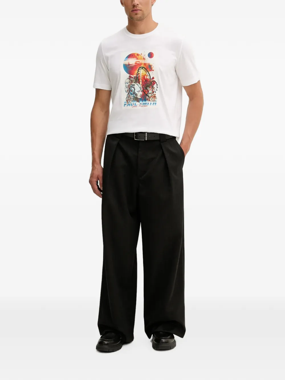 PS Paul Smith T-shirt met grafische print Wit