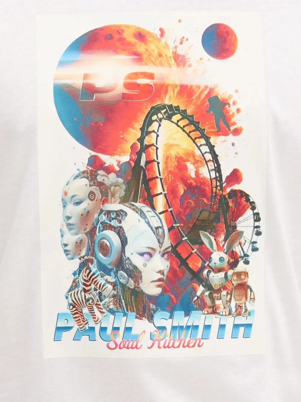 PS Paul Smith T-shirt met grafische print Wit
